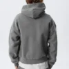 Loose Heavyweight Cotton Hoodie – Washed Dark Grey Loose Heavyweight Cotton Hoodie – Washed Dark Grey