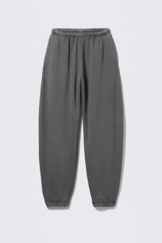 Loose Heavyweight Sweatpants – Washed Black