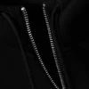 Loose High-Neck Scuba Zip Hoodie – Black Loose High-Neck Scuba Zip Hoodie – Black