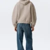 Loose High-Neck Scuba Zip Hoodie – Light Dusty Mole Loose High-Neck Scuba Zip Hoodie – Light Dusty Mole