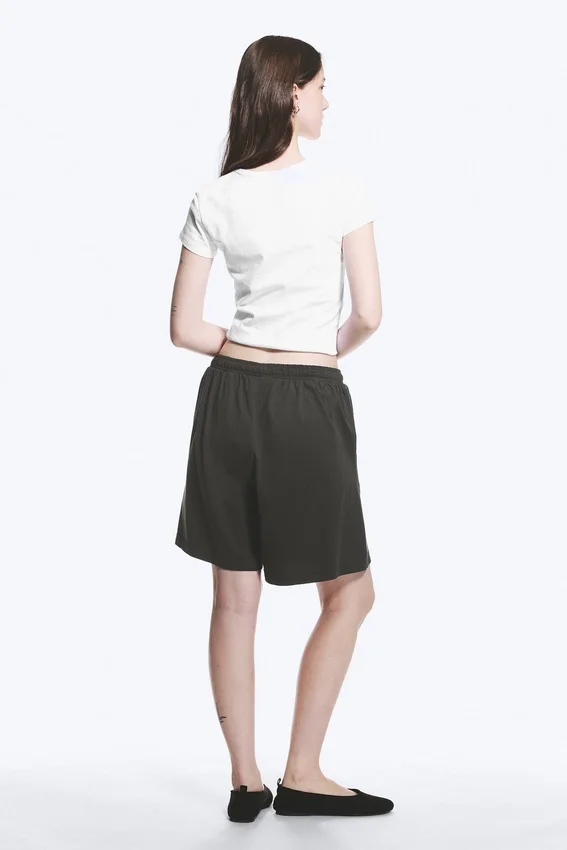 Loose Jersey Pull-On Shorts – Dark Grey Loose Jersey Pull-On Shorts – Dark Grey