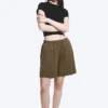 Loose Jersey Pull-On Shorts – Dark Mole Loose Jersey Pull-On Shorts – Dark Mole