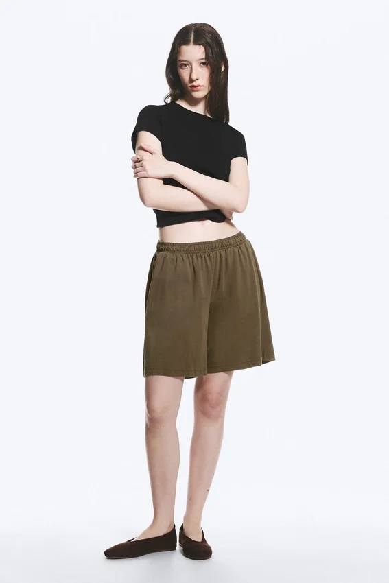 Loose Jersey Pull-On Shorts – Dark Mole Loose Jersey Pull-On Shorts – Dark Mole
