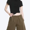 Loose Jersey Pull-On Shorts – Dark Mole Loose Jersey Pull-On Shorts – Dark Mole