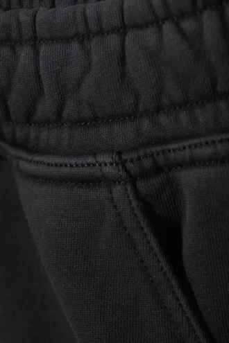 Loose Knee-Length Jersey Shorts – Washed Dark Grey