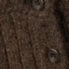 Loose Knitted Cardigan – Dark Brown Melange Loose Knitted Cardigan – Dark Brown Melange