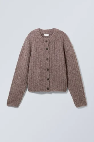 Loose Knitted Cardigan – Dark Grey