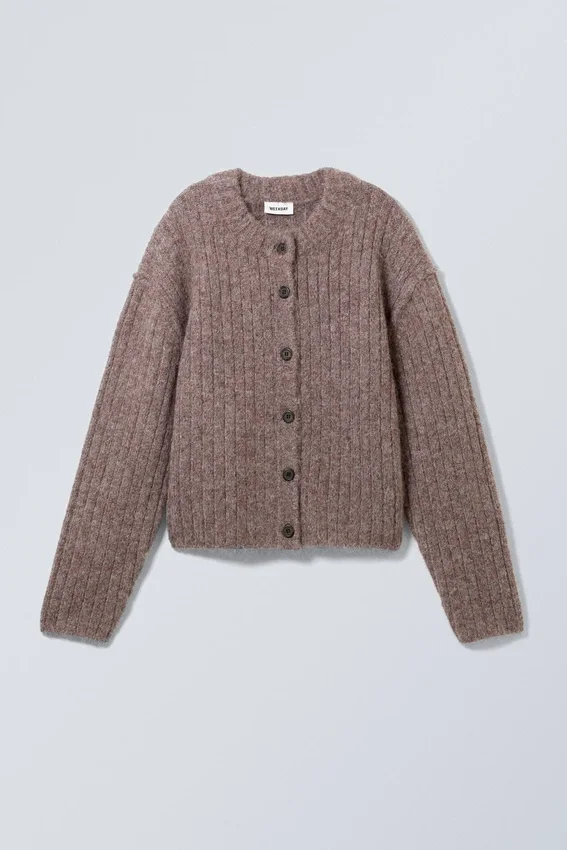 Loose Knitted Cardigan – Dark Grey Loose Knitted Cardigan – Dark Grey