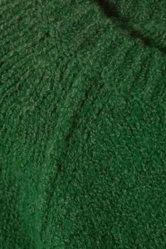 Loose Knitted Raglan Sweater – Dark Green Loose Knitted Raglan Sweater – Dark Green
