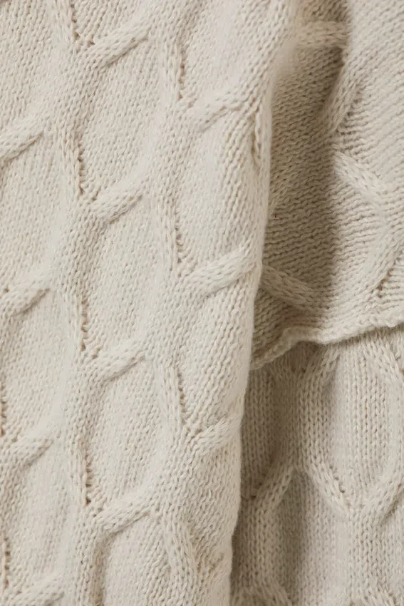 Loose Knitted Structure Sweater – Light Mole Loose Knitted Structure Sweater – Light Mole