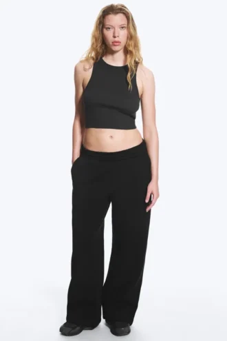 Loose Long Heavyweight Sweatpants – Black