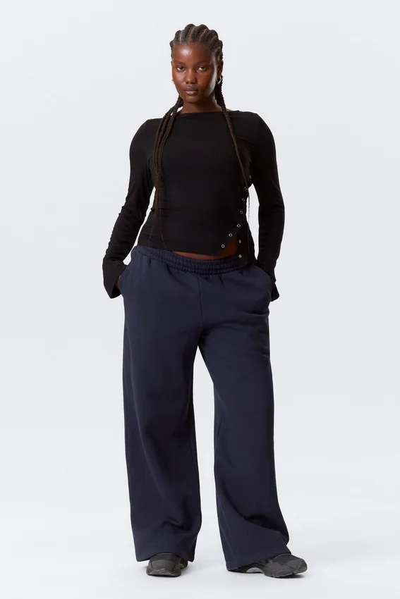 Loose Long Heavyweight Sweatpants – Dark Blue Loose Long Heavyweight Sweatpants – Dark Blue