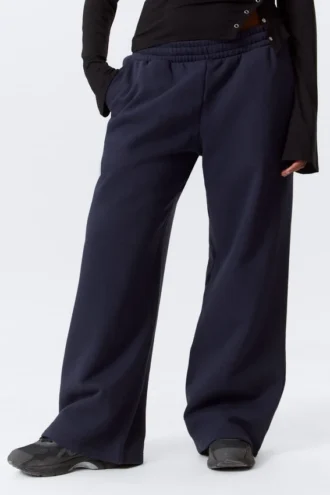 Loose Long Heavyweight Sweatpants – Dark Blue