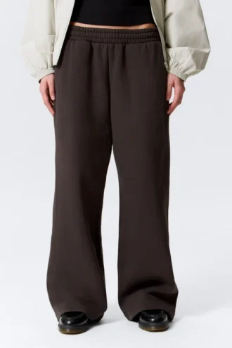 Loose Long Heavyweight Sweatpants – Dark Brown