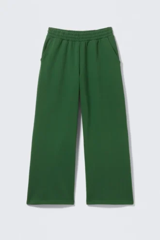 Loose Long Heavyweight Sweatpants – Dark Green