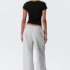 Loose Long Heavyweight Sweatpants – Grey Melange Loose Long Heavyweight Sweatpants – Grey Melange