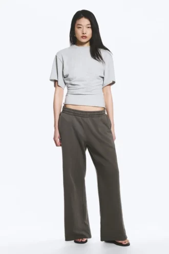 Loose Long Heavyweight Sweatpants – Washed Dark Grey