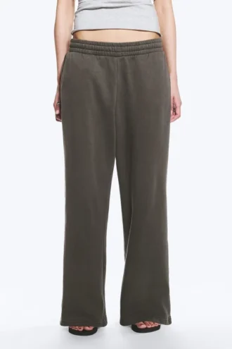 Loose Long Heavyweight Sweatpants – Washed Dark Grey