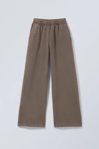 Loose Long Heavyweight Sweatpants – Washed Dark Mole