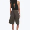 Loose Low Rise Cargo Shorts – Washed Dark Grey Loose Low Rise Cargo Shorts – Washed Dark Grey