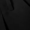 Loose Low Rise Three-Quarter Length Suiting Shorts – Black Loose Low Rise Three-Quarter Length Suiting Shorts – Black