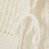Loose Open-Knit Side Slit Sweater – White Loose Open-Knit Side Slit Sweater – White