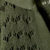 Loose Open-Knit Sweater – Dark Khaki Green Loose Open-Knit Sweater – Dark Khaki Green