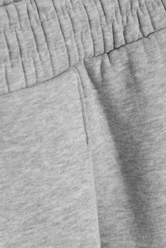 Loose Pleated Sweatpants – Grey Melange Loose Pleated Sweatpants – Grey Melange