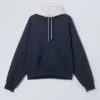 Loose Raglan Hoodie – Dark Blue/Grey Loose Raglan Hoodie – Dark Blue/Grey