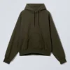 Loose Raglan Hoodie – Dark Green Loose Raglan Hoodie – Dark Green