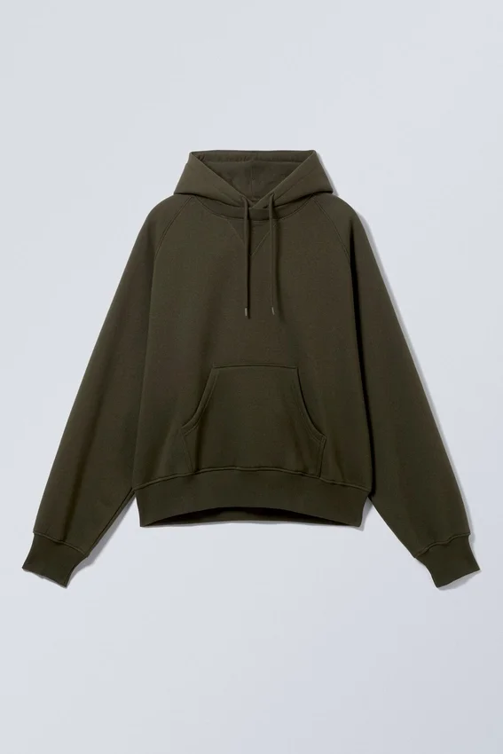 Loose Raglan Hoodie – Dark Green Loose Raglan Hoodie – Dark Green