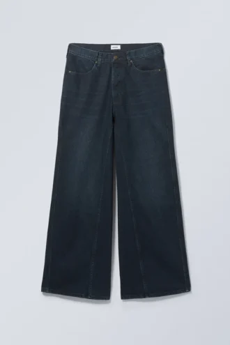 Loose Regular Waist Wide Jeans – Blue Layer Loose Regular Waist Wide Jeans – Blue Layer
