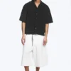 Loose Short-Sleeved Resort Shirt – Black Loose Short-Sleeved Resort Shirt – Black
