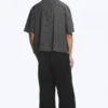 Loose Short-Sleeved Resort Shirt – Checked Grey Loose Short-Sleeved Resort Shirt – Checked Grey