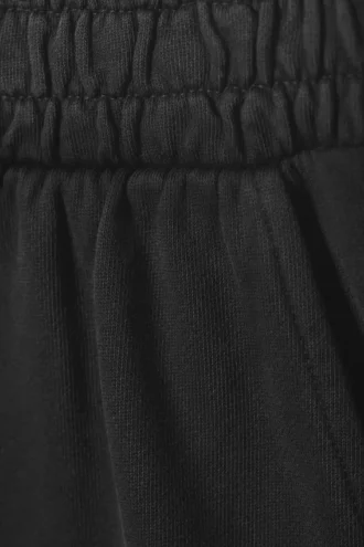 Loose Straight Terry Sweatpants – Washed Dark Grey