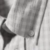 Loose Structured Button-Down Shirt – Checked Grey Loose Structured Button-Down Shirt – Checked Grey