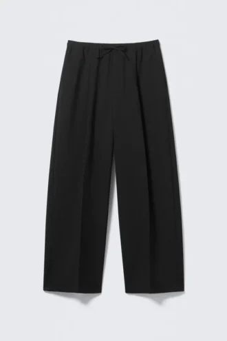 Loose Suiting Trousers – Black