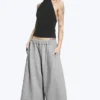 Loose Terry Shorts – Dusty Light Grey Melange Loose Terry Shorts – Dusty Light Grey Melange
