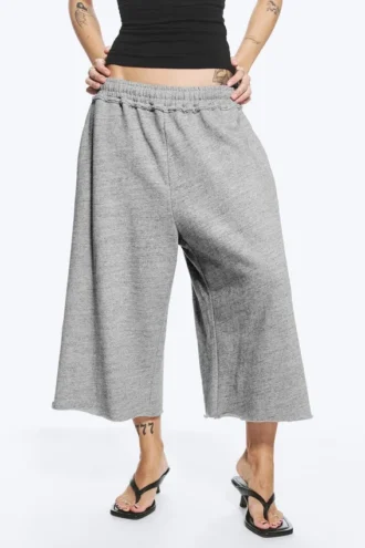 Loose Terry Shorts – Dusty Light Grey Melange