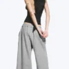 Loose Terry Shorts – Dusty Light Grey Melange Loose Terry Shorts – Dusty Light Grey Melange