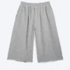 Loose Terry Shorts – Dusty Light Grey Melange Loose Terry Shorts – Dusty Light Grey Melange