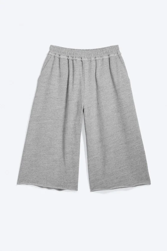 Loose Terry Shorts – Dusty Light Grey Melange Loose Terry Shorts – Dusty Light Grey Melange