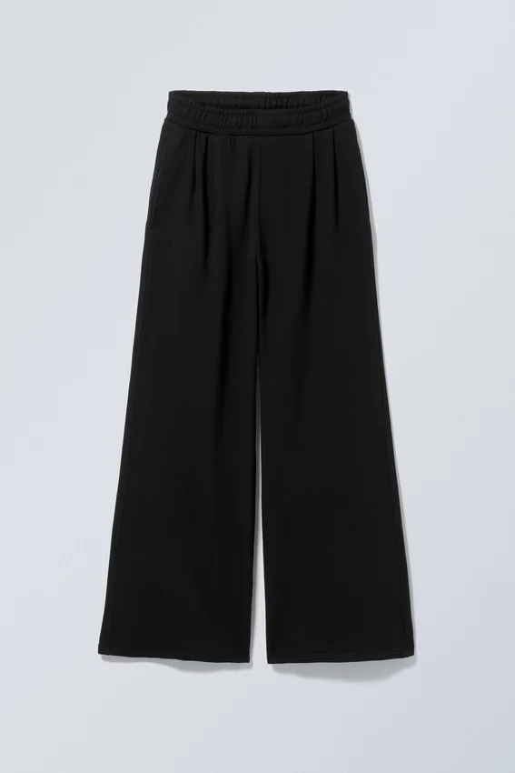 Loose Wide Heavyweight Sweatpants – Black Loose Wide Heavyweight Sweatpants – Black