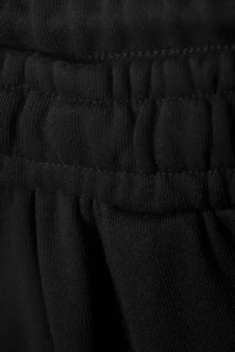 Loose Wide Heavyweight Sweatpants – Black