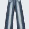 Looser Regular Waist Loose Straight Jeans – Blue Spray | Cheap Monday Gb Looser Regular Waist Loose Straight Jeans – Blue Spray | Cheap Monday Gb