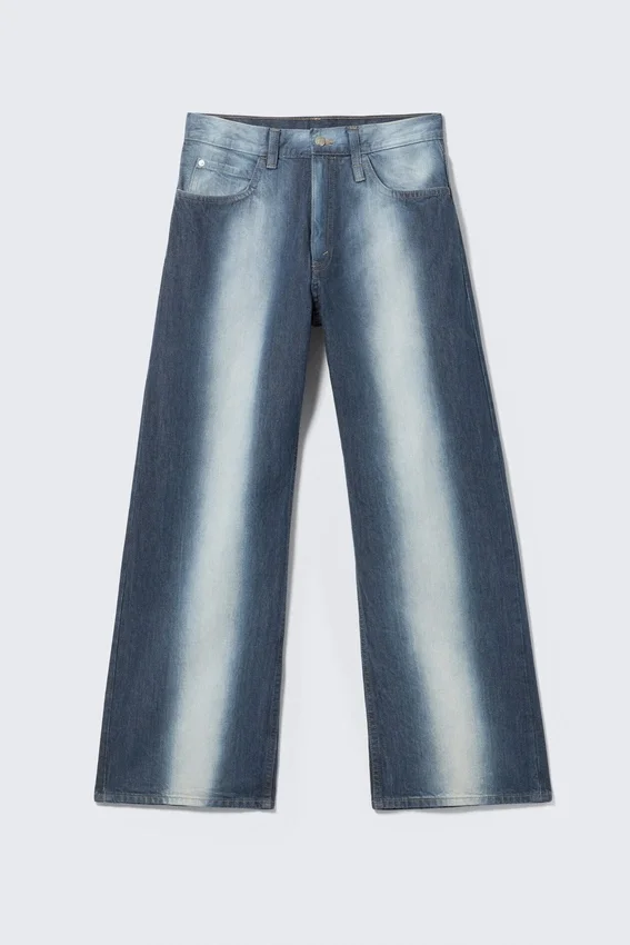 Looser Regular Waist Loose Straight Jeans – Blue Spray | Cheap Monday Gb Looser Regular Waist Loose Straight Jeans – Blue Spray | Cheap Monday Gb