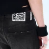 Looser Regular Waist Loose Straight Jeans – Chafe Black | Cheap Monday Gb