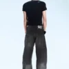 Looser Regular Waist Loose Straight Jeans – Chafe Black | Cheap Monday Gb