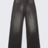 Looser Regular Waist Loose Straight Jeans – Chafe Black | Cheap Monday Gb
