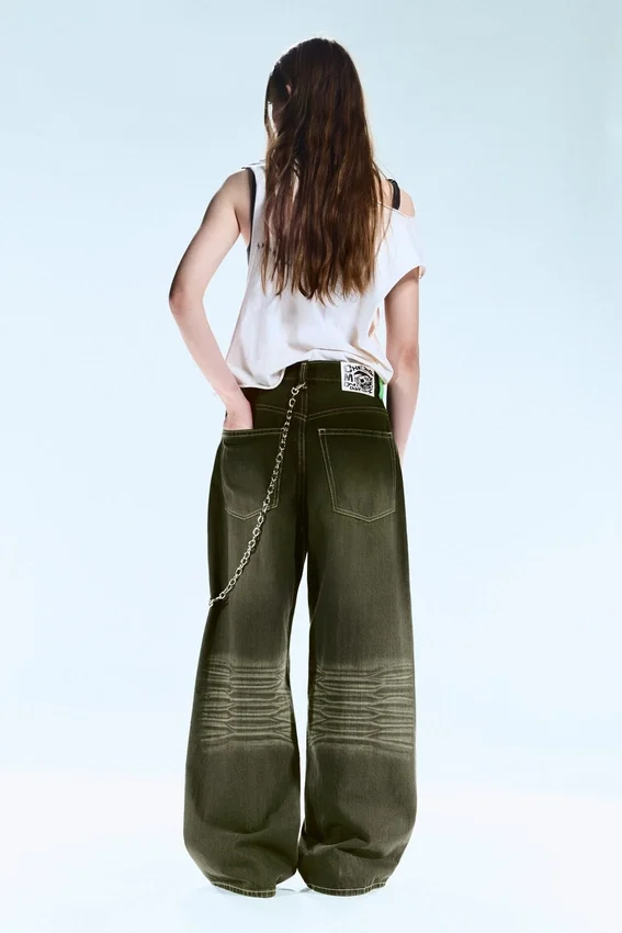 Looser Regular Waist Loose Straight Jeans – Deep Green – Khaki Green | Cheap Monday Gb Looser Regular Waist Loose Straight Jeans – Deep Green – Khaki Green | Cheap Monday Gb